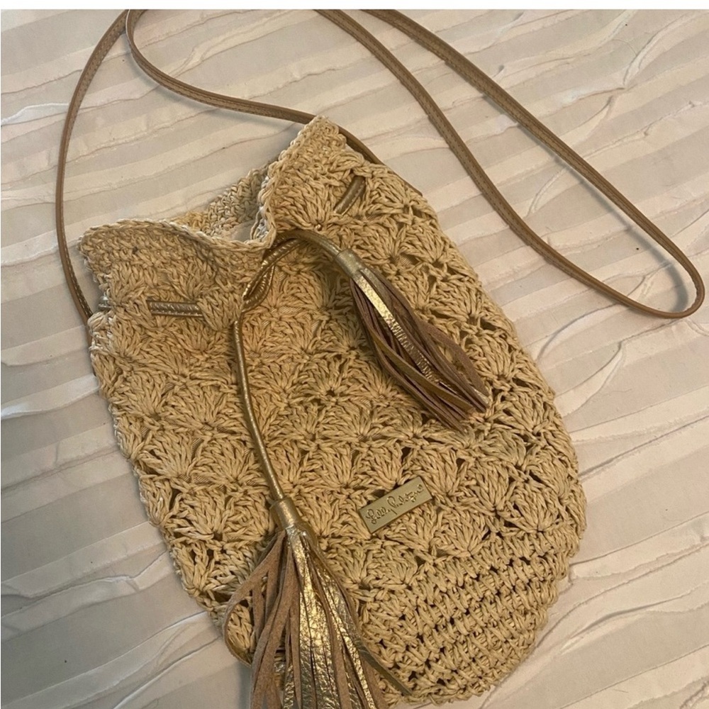 Lilly Pulitzer Pineapple Crochet Crossbody Bag